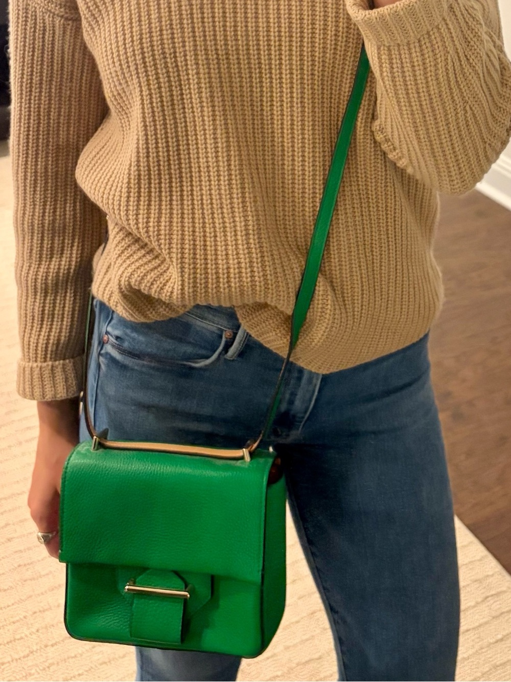 Reed Krakoff Standard Mini Green Leather Shoulder Bag